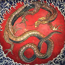 hokusai's japanese dragon